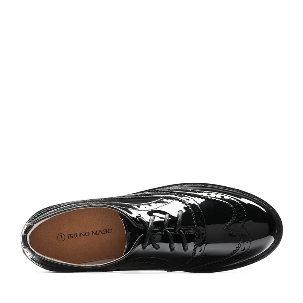 Bruno Marc Women's Elegant Wingtip Platform Oxfords, Size 8, Great Condition!